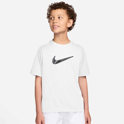 Nike Boy's Dri-FIT Multi Short Sleeve Top - White - IF2430-100