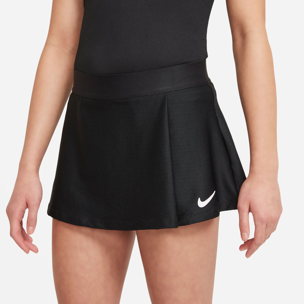 Nike Girl's NikeCourt Dri-FIT Victory Flouncy Skirt - Black - CV7575-010