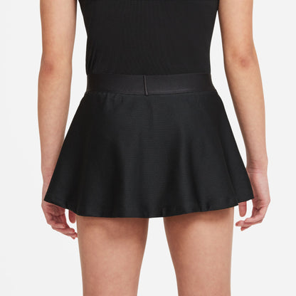 Nike Girl's NikeCourt Dri-FIT Victory Flouncy Skirt - Black - CV7575-010