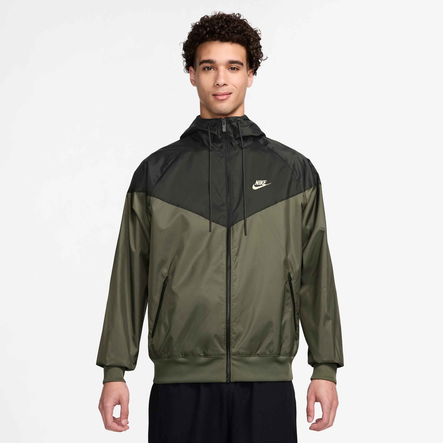 Nike Men's Woven Lnd Wr Hoodie Jacket - Olive - DA0001-222