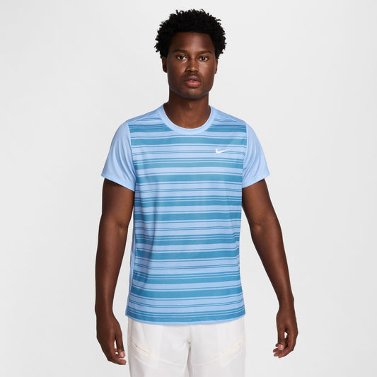 NikeCourt Victory Men's Dri-FIT Tennis Top Printed - 2025 - Aluminum - FZ6923-468