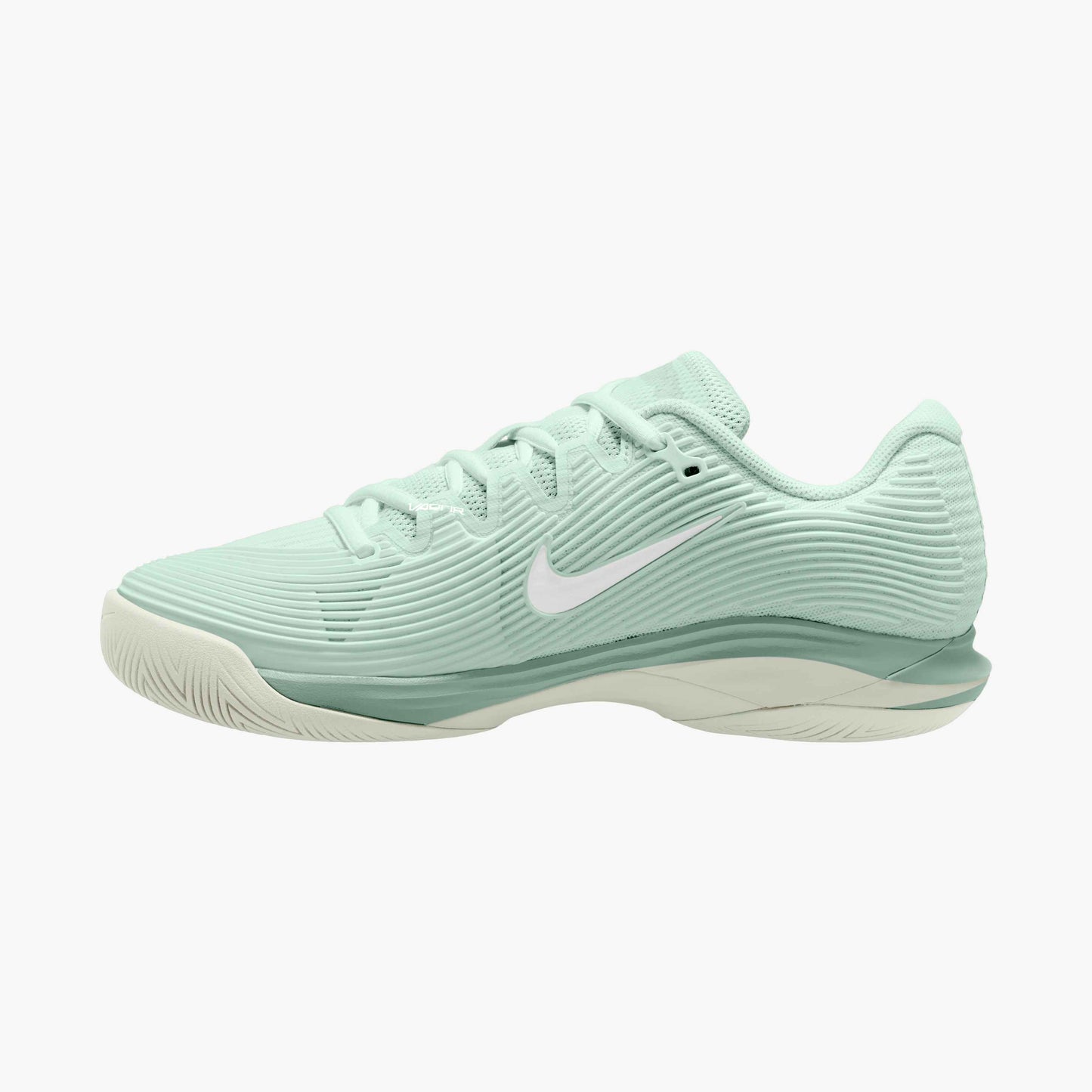 Nike Vapor 12 Women's Hard Court Tennis Shoes - White/Sea Glass - FV5554-301