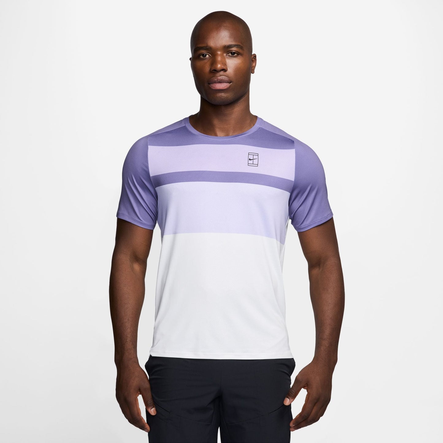 NikeCourt Advantage Men's Dri-FIT Tennis Printed Top - 2025 - Dusty Amethyst - FZ9845-527