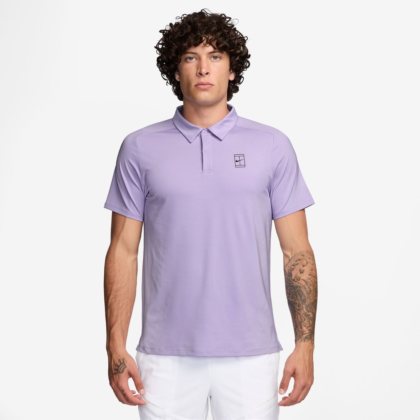 NikeCourt Advantage Men's Dri-FIT Tennis Polo - 2025 - Hydrangeas Dusty Amethyst - FZ6907-515