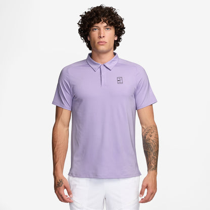 NikeCourt Advantage Men's Dri-FIT Tennis Polo - 2025 - Hydrangeas Dusty Amethyst - FZ6907-515