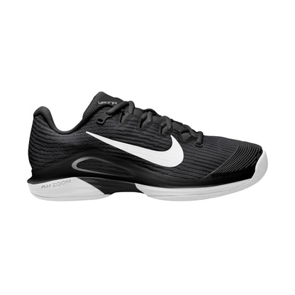 Nike Vapor 12 Women's Hard Court Tennis Shoes - Black White-Dk Smoke Grey - FV5554-001