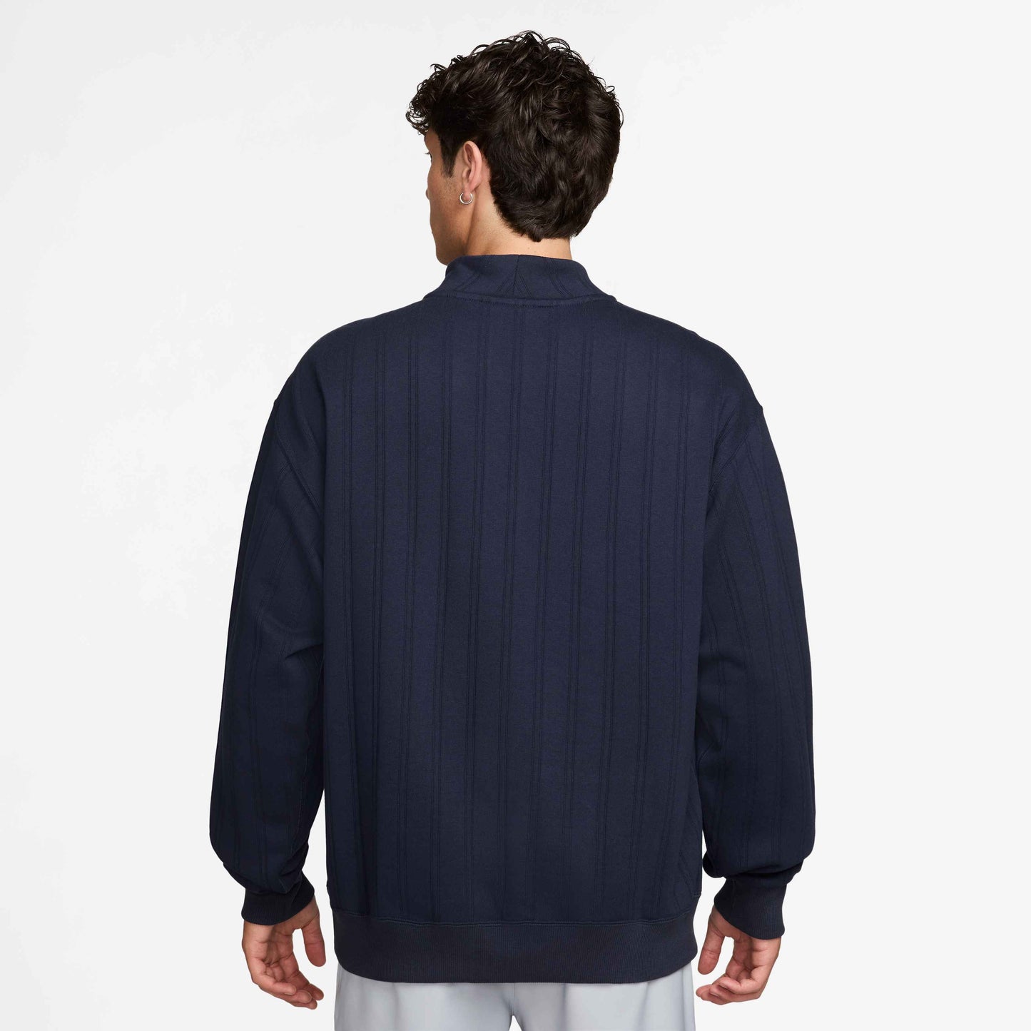Nike Men's Therma-FIT 1 2 Zip Top Over Size - Navy - II0770-419