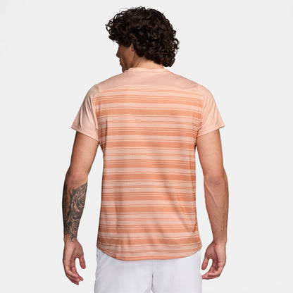 NikeCourt Victory Men's Dri-FIT Tennis Top Printed - 2025 - Washed Coral White - FZ6923-664