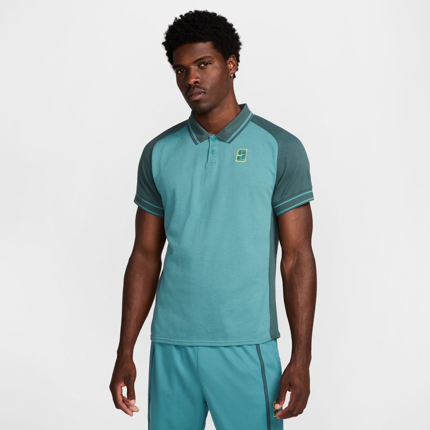 NikeCourt Heritage Men's Tennis Polo - Teal - FQ2101-379