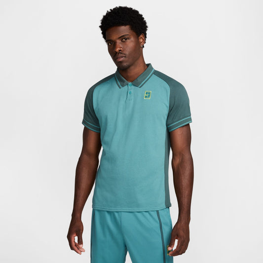 NikeCourt Heritage Men's Tennis Polo - Teal - FQ2101-379