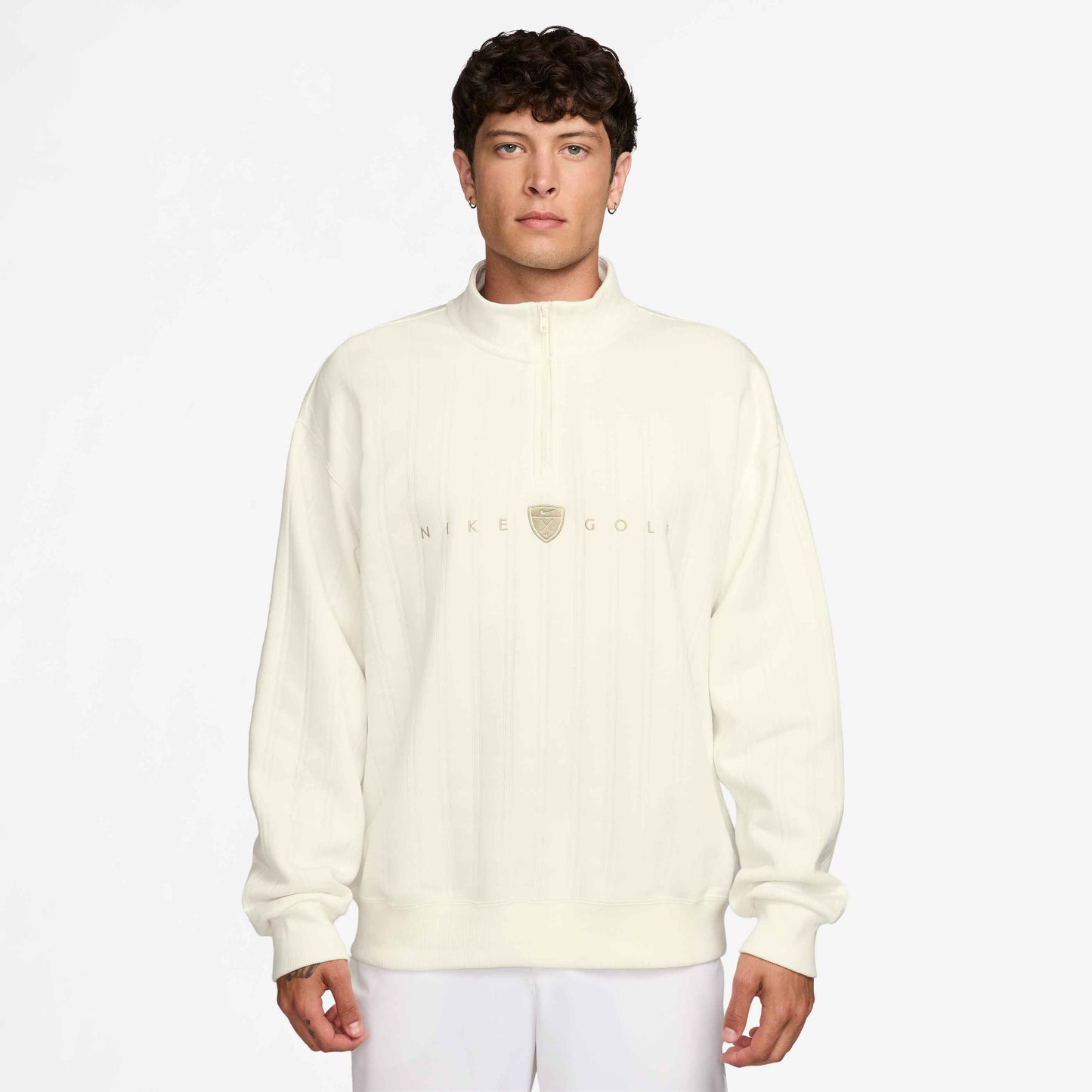 Nike Men's Ther-FIT 1 2 Zip Top Over Size - Sail - II0770-133