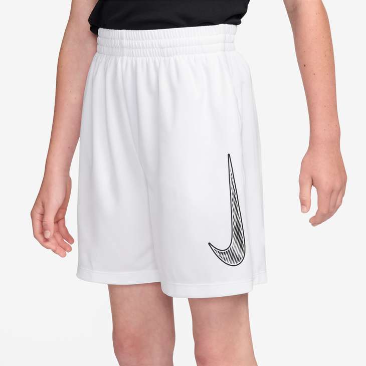 Nike Boy's Dri-FIT Multi Short Hbr - White - IF2431-100