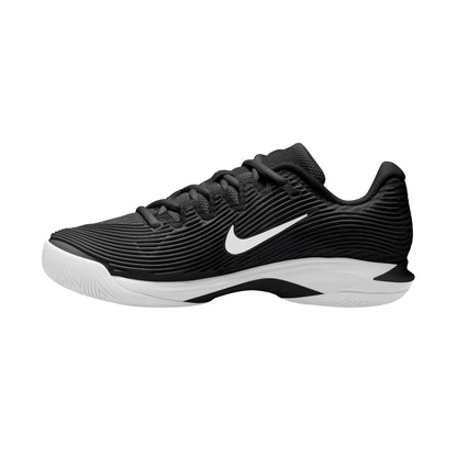 Nike Vapor 12 Women's Hard Court Tennis Shoes - Black White-Dk Smoke Grey - FV5554-001
